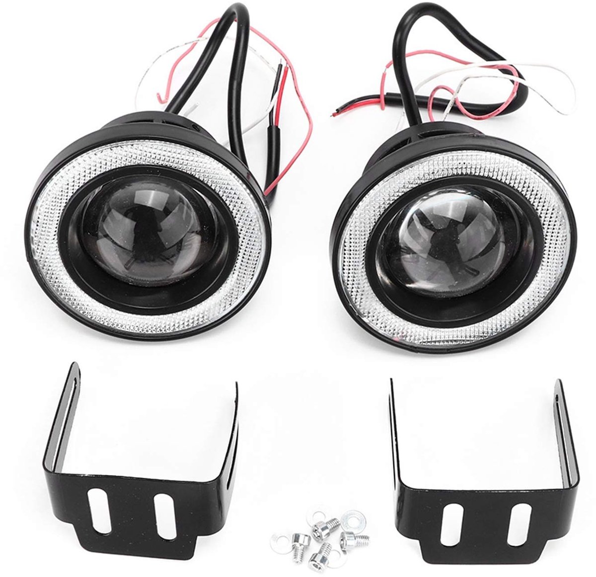 Cosensi- LED-scheinwerper waterdicht - set - 3,5 inch - anti-roest - geschikt voor SUV/LKW - universele COB vervangingsmodule - Autolampen