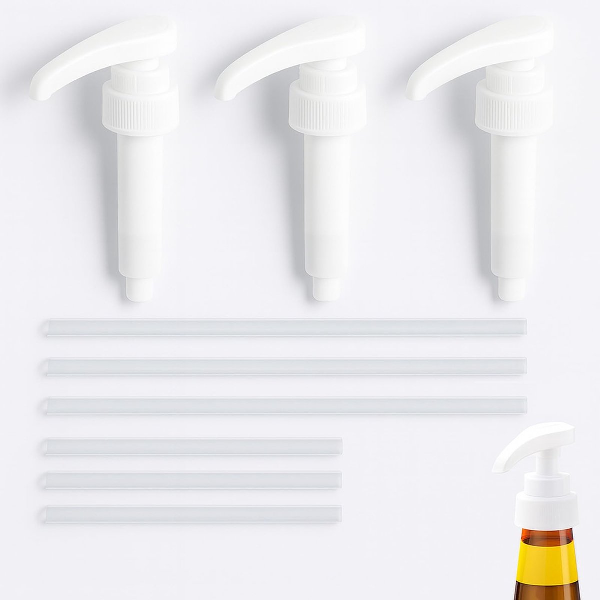 Cosensi- Siropepomp met 3 slangen - Doseerpomp 5 liter jerrycan - Herbruikbaar - Nauwkeurige dosering - Compatibel met 500 ml/1000 ml flessen - Perfecte balans in smaak