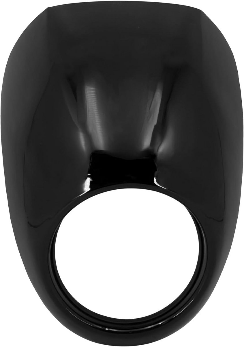 Koplamp Kuip Masker met Montagebeugel - Zwart ABS Kunststof voor Harley Sportster en Dyna - 5 3/4"