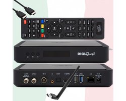 4K UHD Satelliet & Terrestrische Ontvanger met TiVuSat Kaart - PVR, Timeshift, WiFi, EasyMouse
