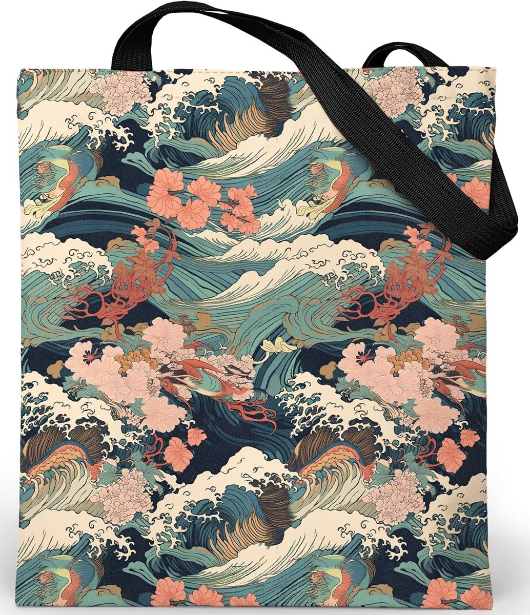 Totebag met ritssluiting en binnenzak - stijlvolle draagtas van canvas