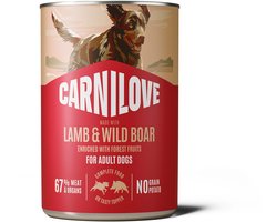 Carnilove Blik Lam en Wild Zwijn - 6 x 400 gram