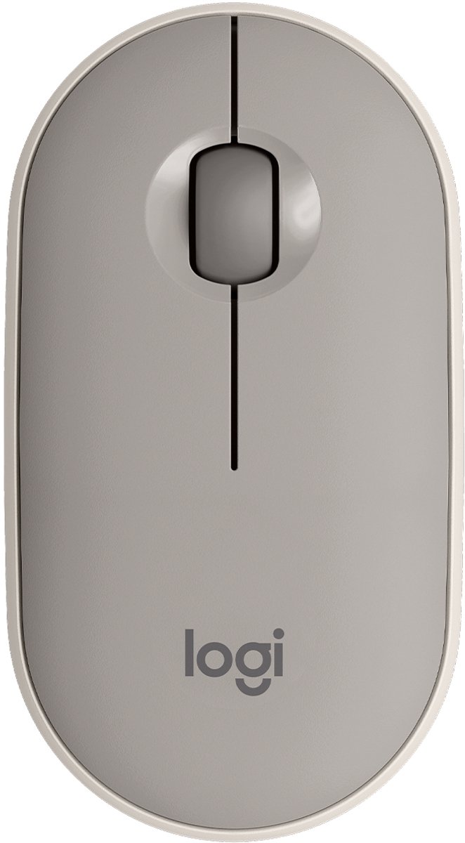 Bol.com Logitech Pebble M350 - Draadloze Muis - Bluetooth - Sand aanbieding