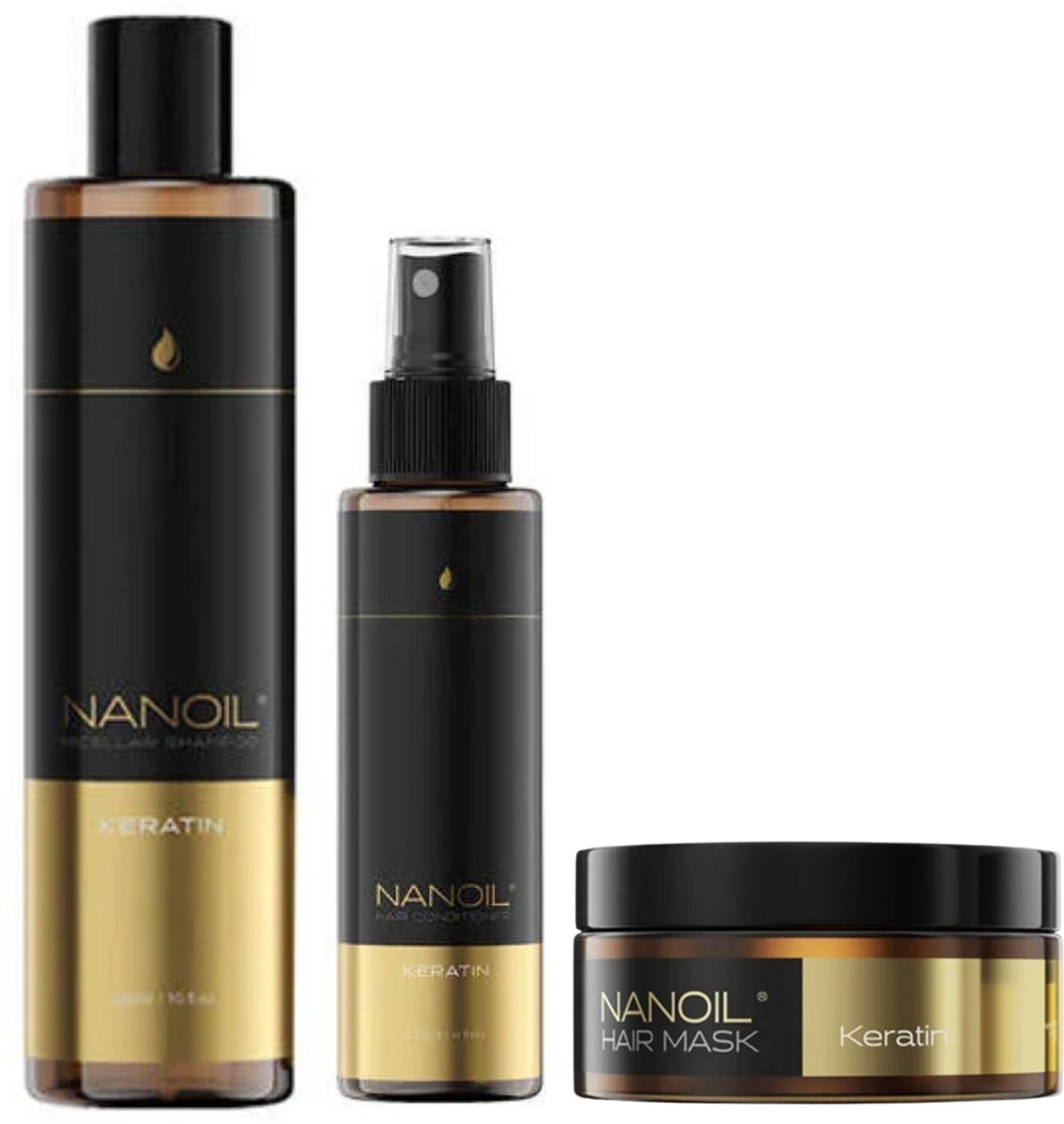 Nanoil - Keratin Complete Set - 300+125+300ml