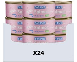 Prins Soft Paté Kattenvoer - Zalm & Kip - Graanvrij - 24x70g