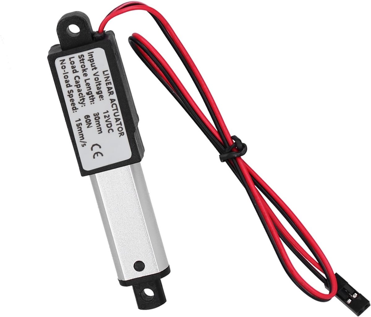 Dailygoods - Cosensi - Dailygoods - Dailygoody - Mini Elektrische Lineaire Actuator - Waterdicht - 30 mm Slag - DC12V - Ideaal voor Robot-doe-het-zelf - Soepele en Veilige Bediening