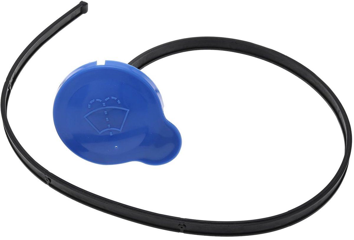 Dailygoods - Dailygoody - Voorruit Wasmachine Flesdop - Compatibel met Nissan Qashqai J10 J11 - Duurzaam kunststof - Blauw - Reservoir Fles Cap - 56mm Binnendiamet...