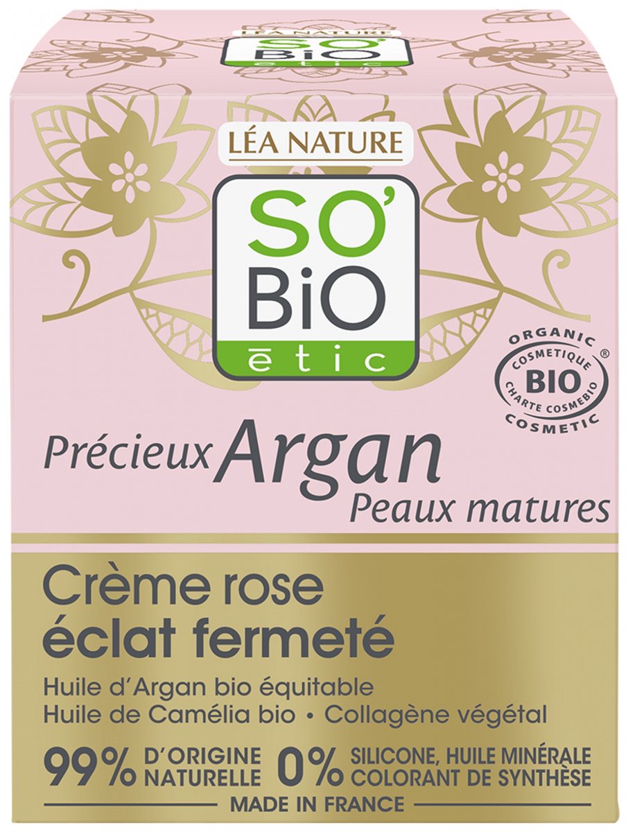 So Bio Etic Daycream firming radiance pink 50 Milliliter