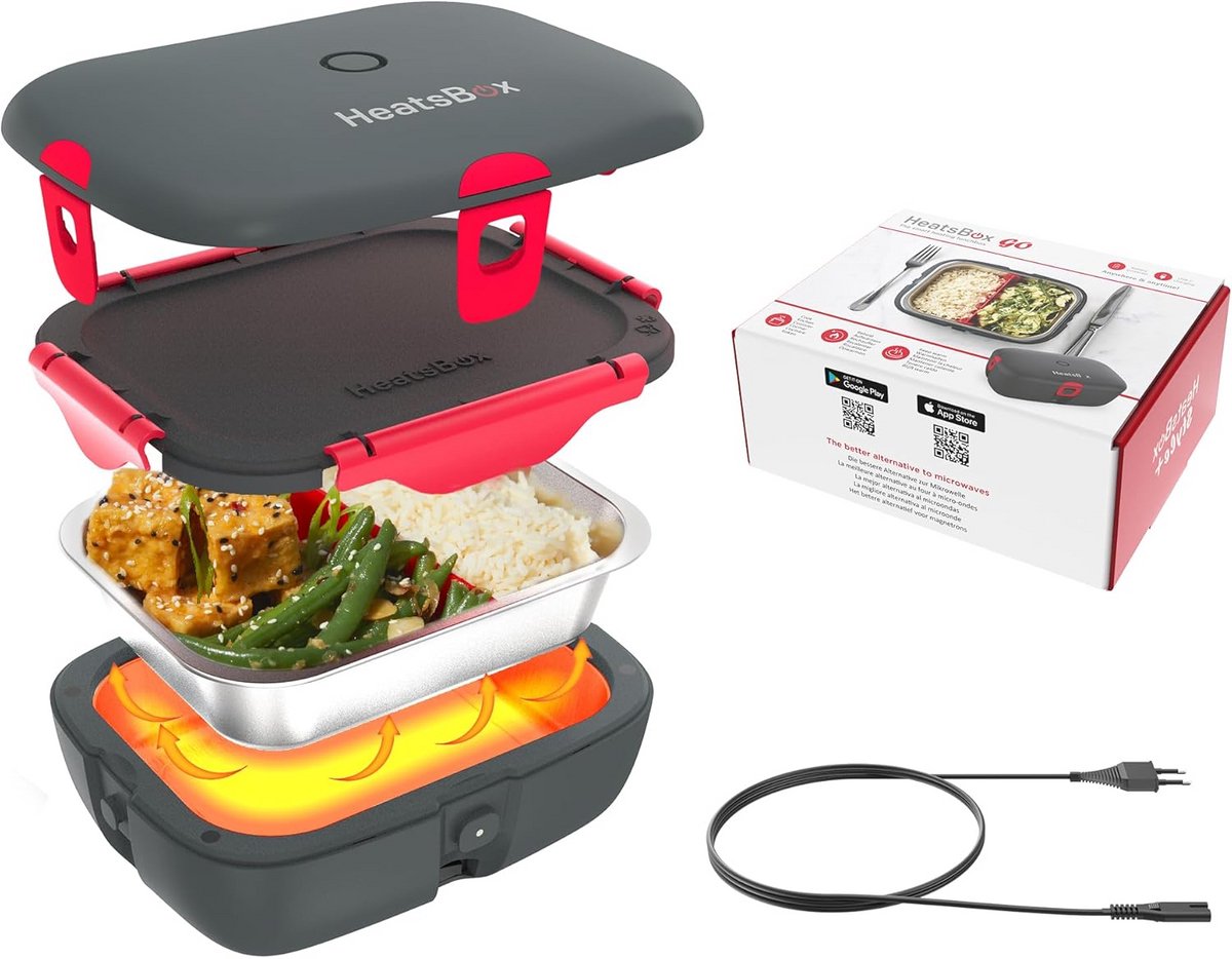 Elektrische Lunchbox - Lunchbox Elektrisch - Broodtrommel Elektrisch - Warmemaaltijd