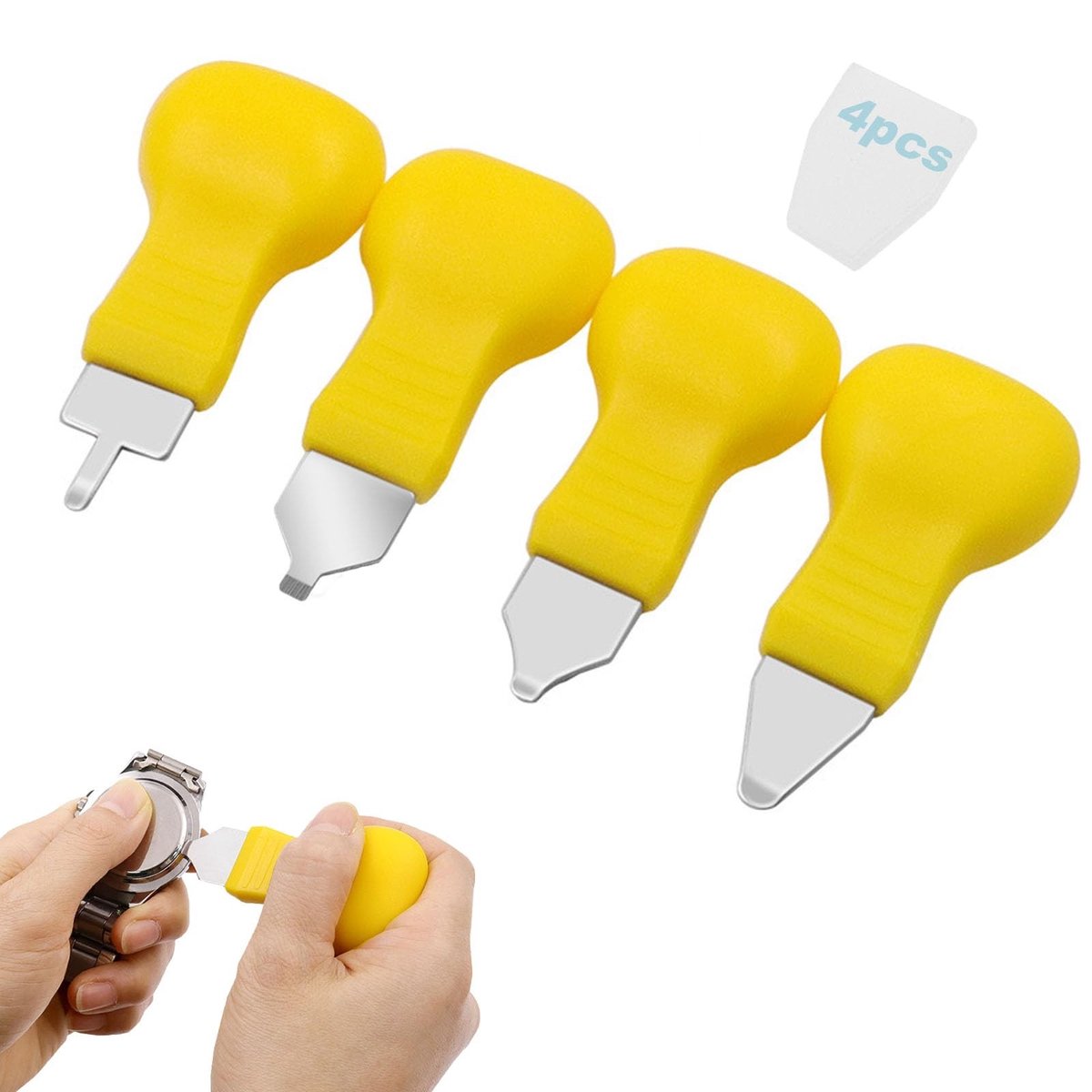 Dailygoods - 4-delige Horlogeopener Gereedschapsset