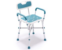 Vixomed® Douchestoel met Rugleuning en Armleuningen