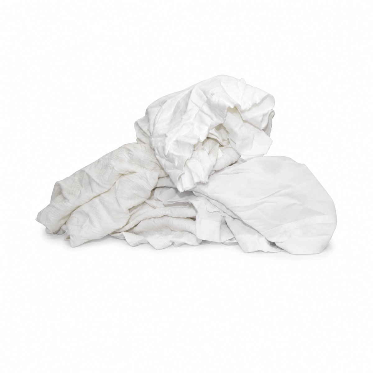 Poets doeken witte lappen 10kg scheepskwaliteit (oud en gewassen textiel) 10kg (6151805826891)