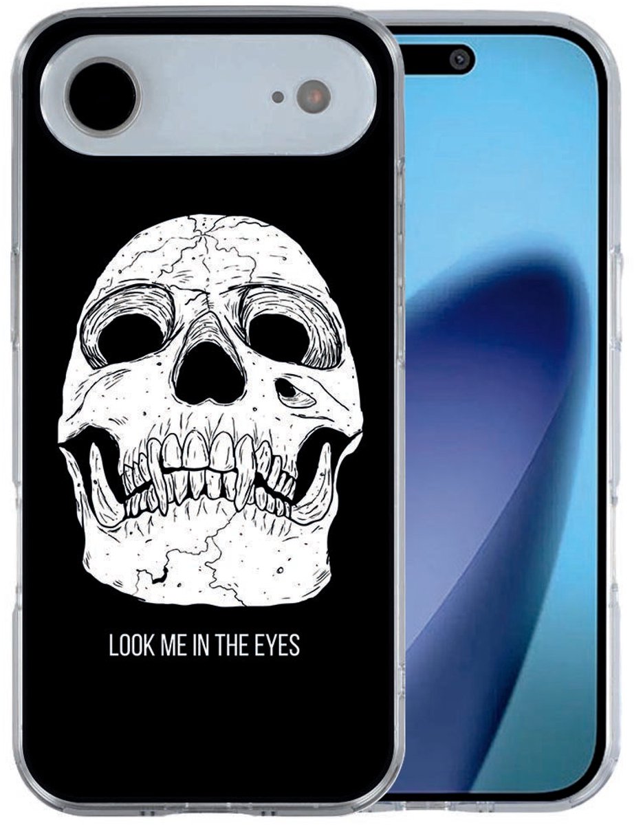 iPhone Air hoesje Skull Eyes - Zwart, Wit