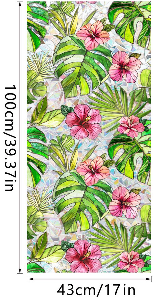 3D Regenboog Raamfolie- Anti-Inkijk - Isolerend & Zonwerend - 43x100cm – Statisch - Prisma Bejuweled EffectXCBL059