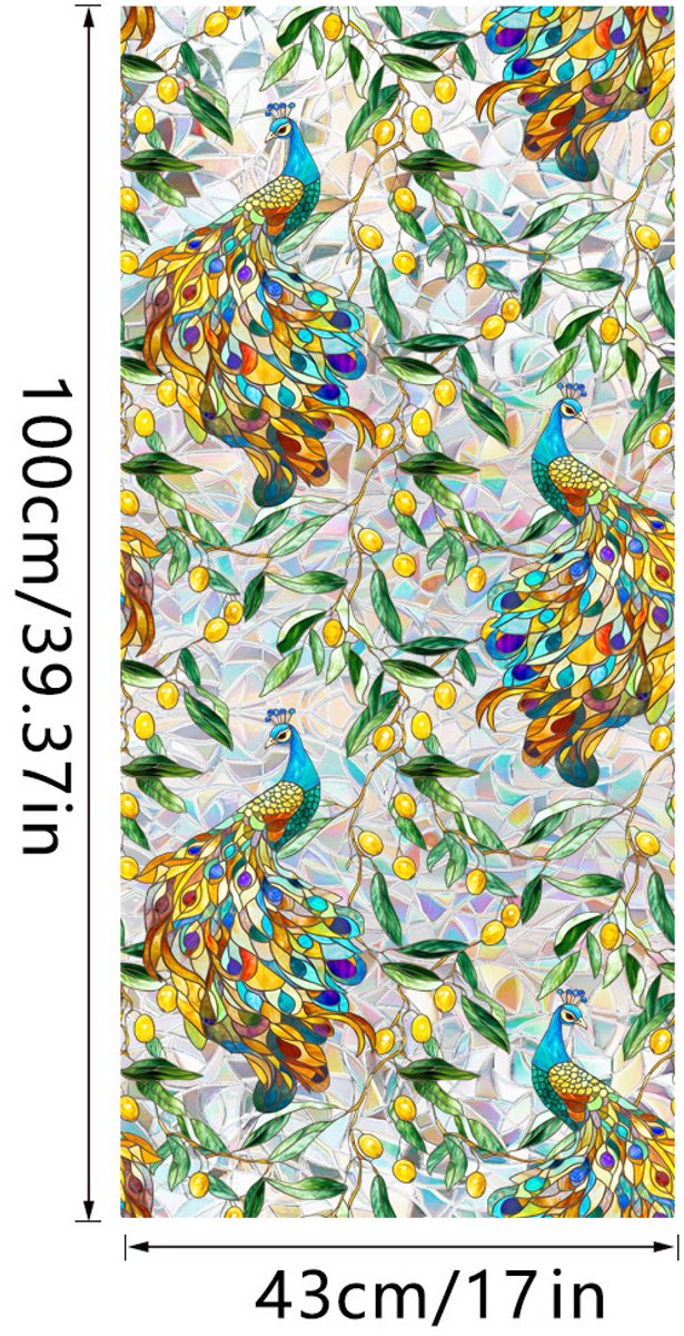 3D Regenboog Raamfolie- Anti-Inkijk - Isolerend & Zonwerend - 43x100cm – Statisch - Prisma Bejuweled EffectXCBL062