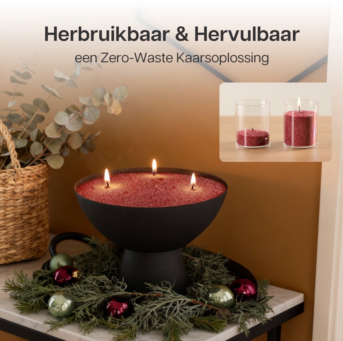 Comforder Kaarsenzand Set - Amber Geur 400g - Kaarsen maken voor Volwassenen - Kaarszand Was & Kaarsenwas - Burning Sand Wax - Geurkaars Zand - Candle Making DIY Kit - 4 lonten & 50 Branduren — afbeelding 8
