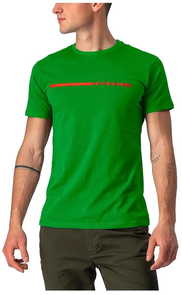 Castelli Ventaglio T-shirt Met Korte Mouwen Man Groen