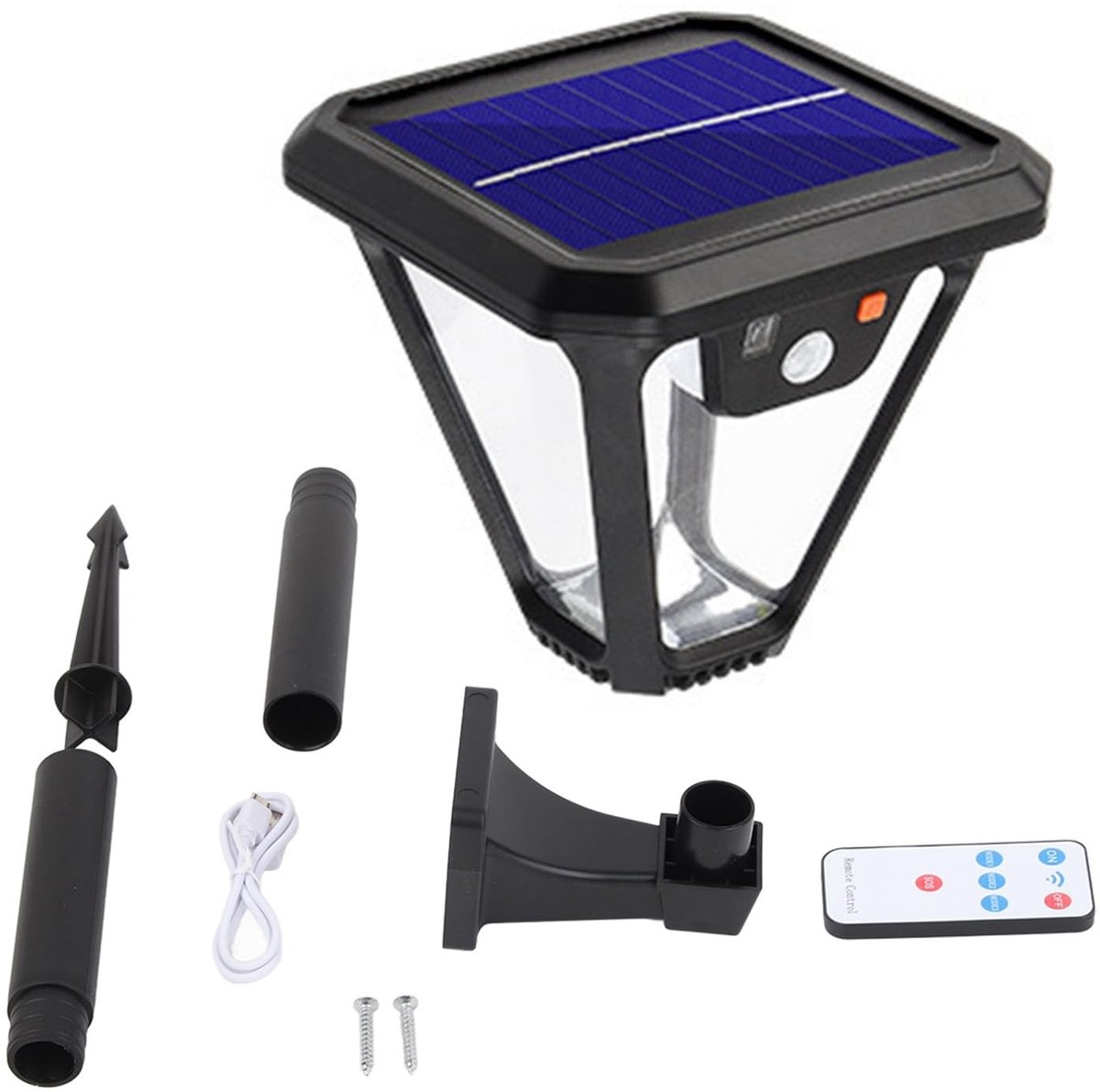 Dailygoods - Zonne-Muurlantaarn met Bewegingssensor voor Buitenverlichting