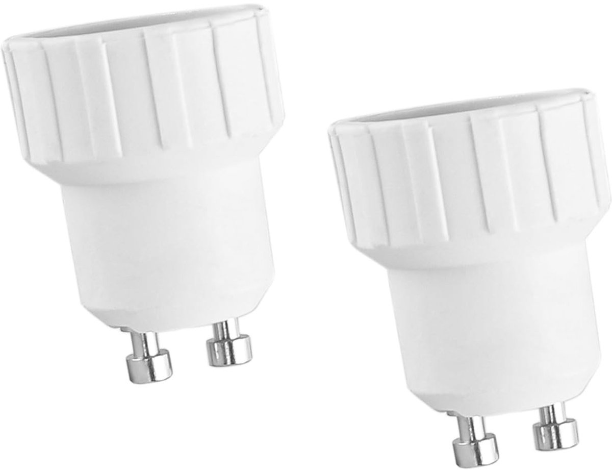 Dailygoods - 2-Pack GU10 naar E14 Lampfitting Converter voor Diverse Lampen