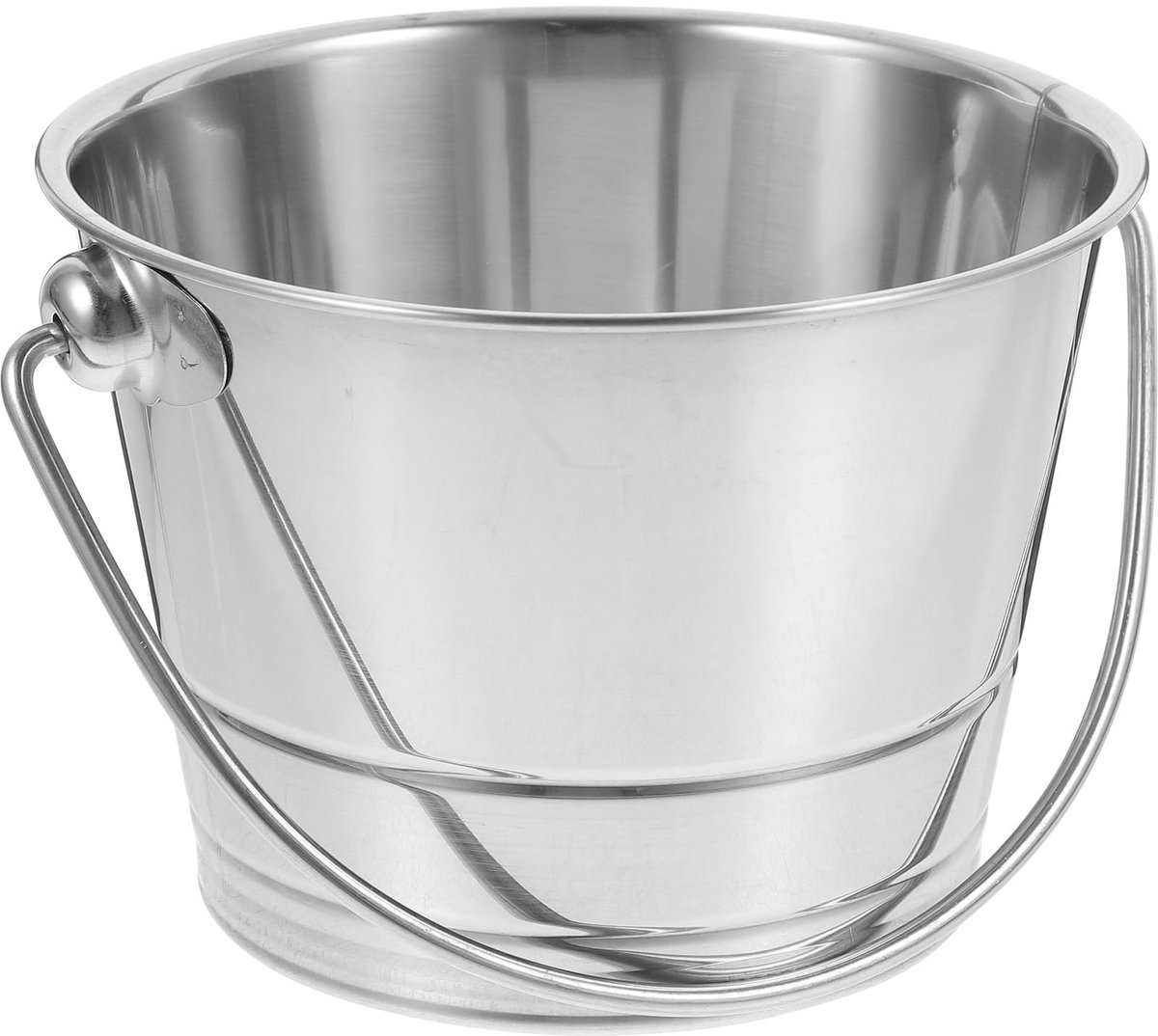 Dailygoods - Dailygoody - Roestvrij staal wateremmer - Geïsoleerde ijsemmer - Houdt ijs koud - Zilver - Voor champagne en wijn - Ideaal voor feesten en thuisgebrui