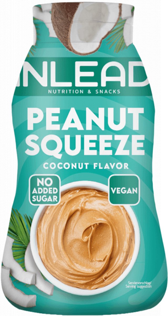 Inlead Peanut Squeeze (520g) Coconut - Functionele voeding - Notenboter