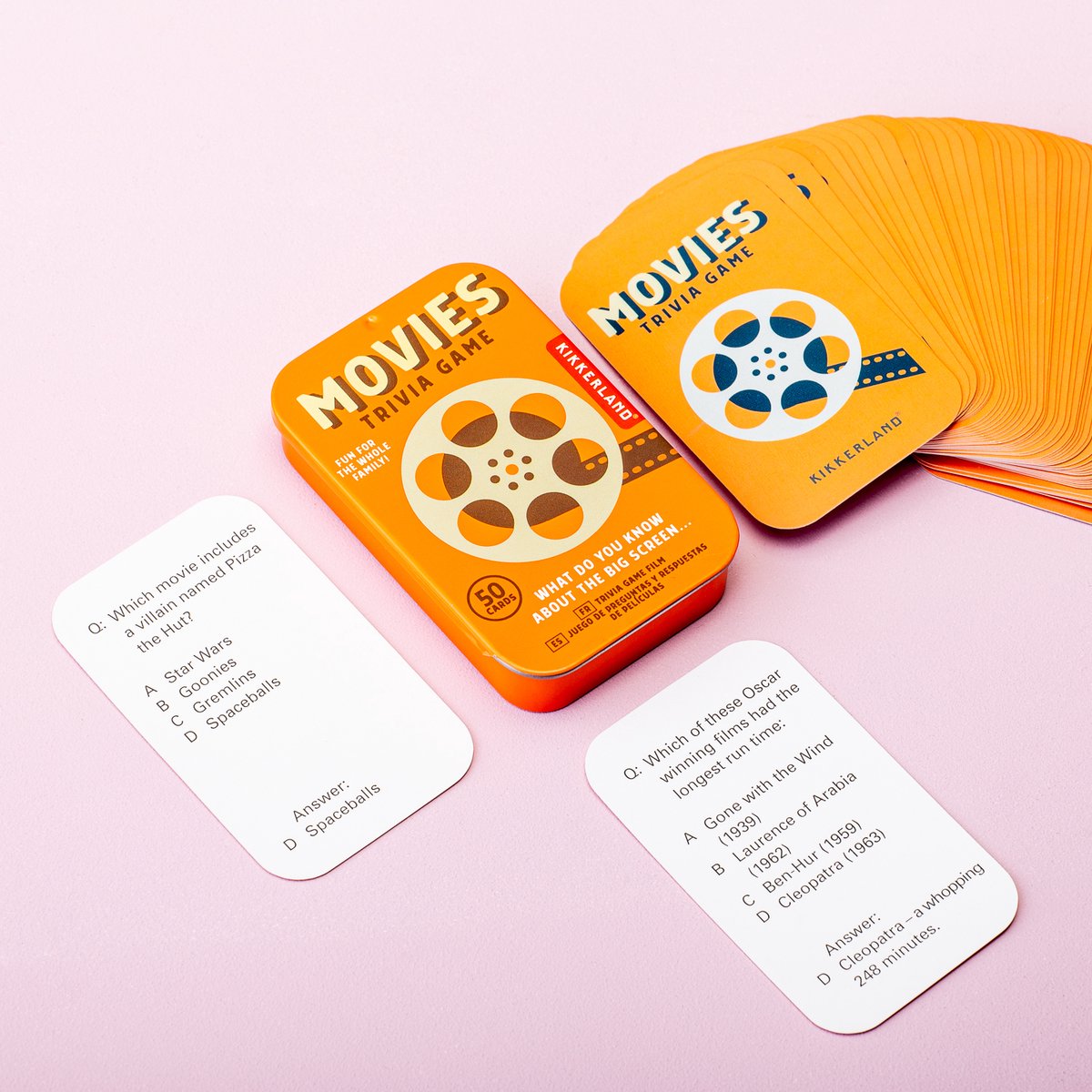 Kikkerland Movies Trivia - Pubquiz - 50 vragen - Spel voor onderweg