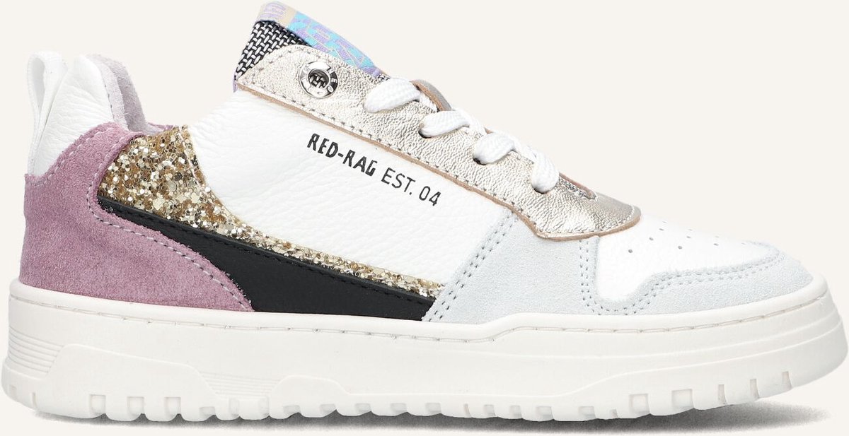 Red-Rag 11282 Sneakers Meisjes - Leren Sneaker - Wit - Maat 30