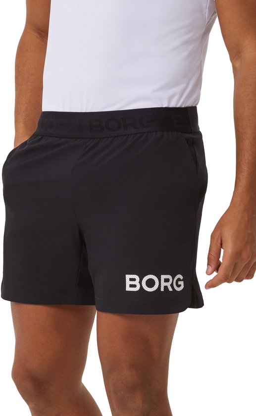 Pantalon de sport Björn Borg 6'' pour homme - Short homme - Zwart - Polyester recyclé - Taille XXL