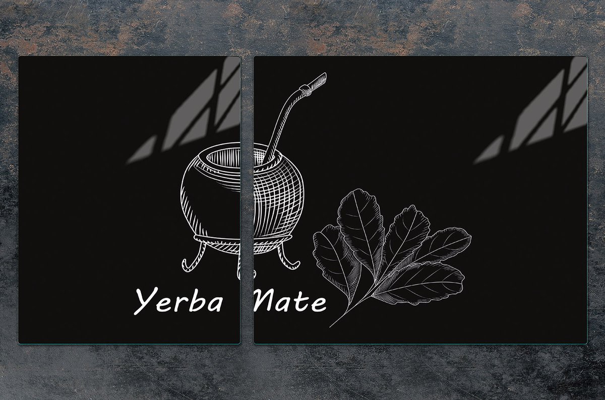 TMK ArtDeko Yerba - Snijplank - Glas - Multifunctioneel - 100x52 cm