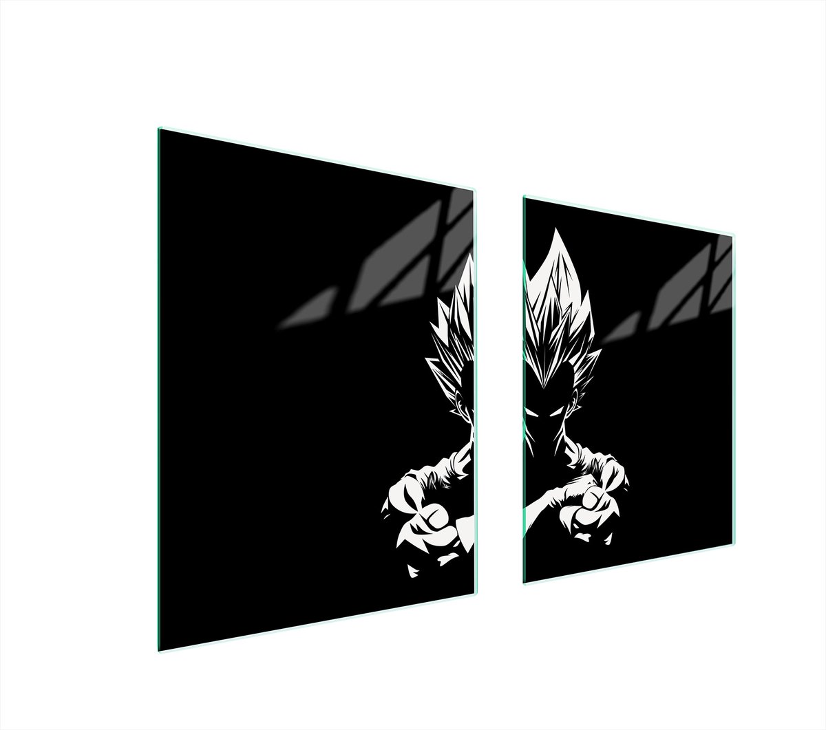 TMK ArtDeko Serie - Glazen Beschermplaat - 85x52 cm - Anime Motief