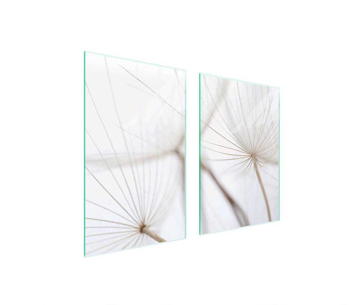 TMK ArtDeko - Serie Bloem - Glazen Beschermplaat - 65x52 cm - Snijplank - Spatbescherming
