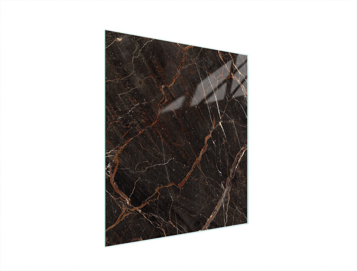 TMK ArtDeko - Glazen Snijplank - 45x52cm - Marmer Design - Hittebestendig