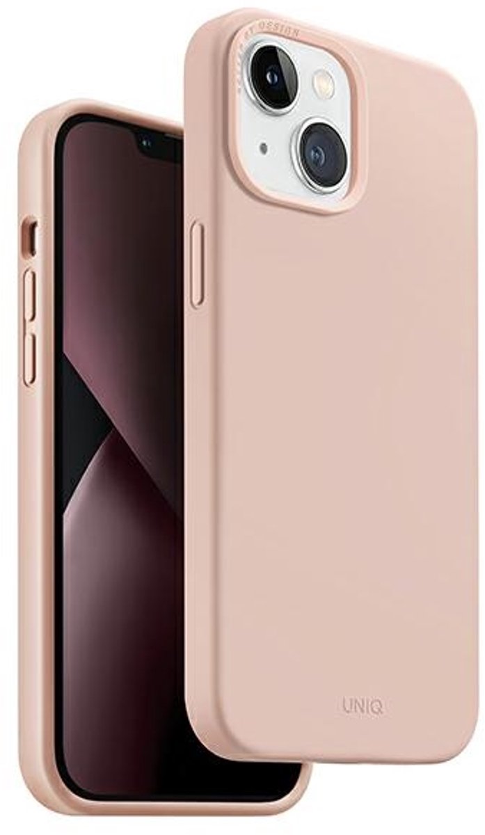 Uniq - Lino - Hue hoesje voor iPhone - 14 - Plus - Magclick - Charging - roze