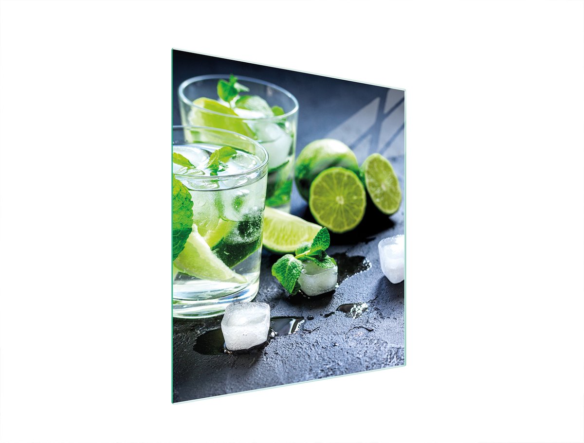 TMK ArtDeko - Snijplank - Limonkekleur - Glas - 45x52 cm