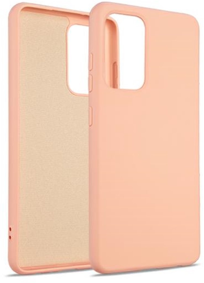 Beline Serie - Siliconen Hoes voor Samsung Galaxy S21 Ultra - Róze Goud - Elegante Bescherming - Zachte Voering