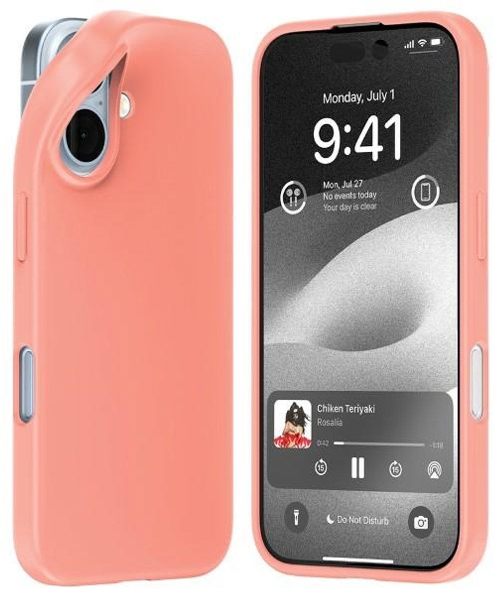 Mercury Hoesje Voor Iphone 16 6.1 Flexibele Siliconen Krasbescherming