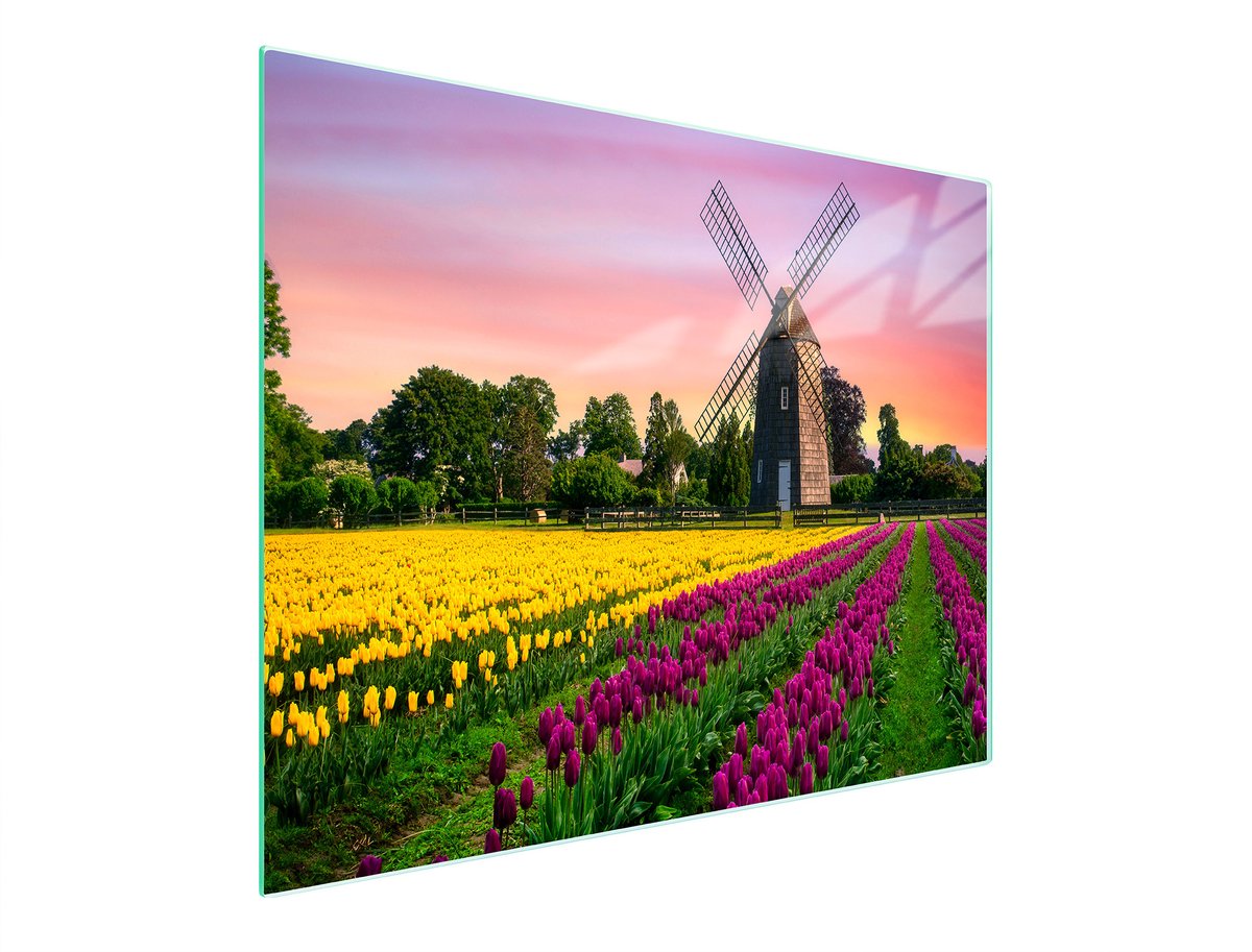 TMK ArtDeko - Glas Snijplank - 52x30 cm - Meadow Motief - UV-gedrukte Afbeelding