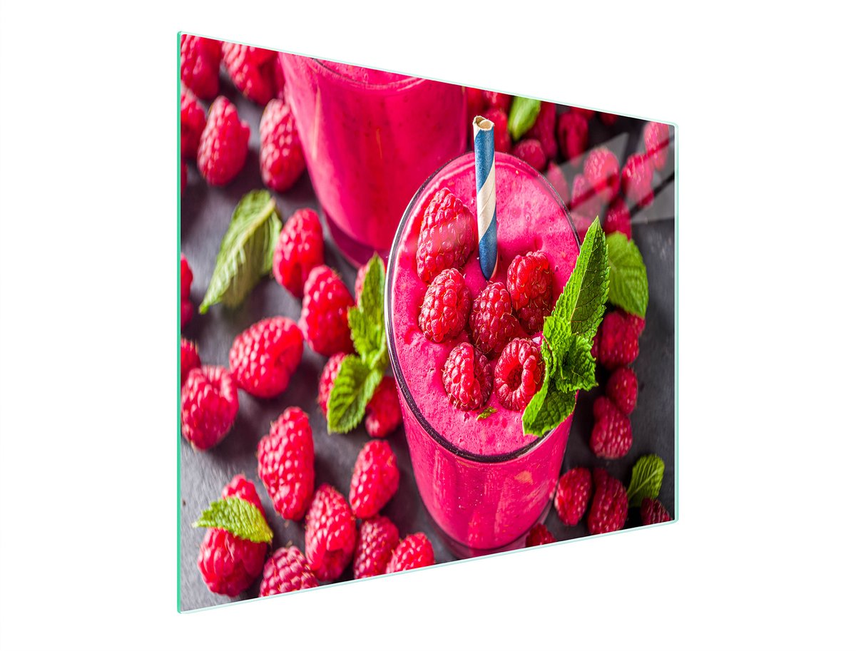 TMK ArtDeko Serie - Snijplank van Gehuld Glas - 52x30 cm - Malina Motief