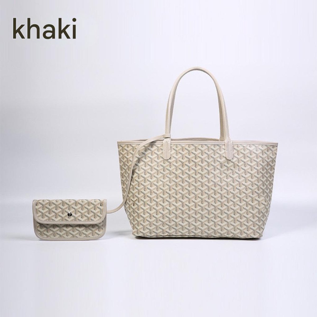 Killogood Dames Schoudertas - Handtas - Werktas - Shopper - Tote bag - Moeder- en kindpakket - Khaki L