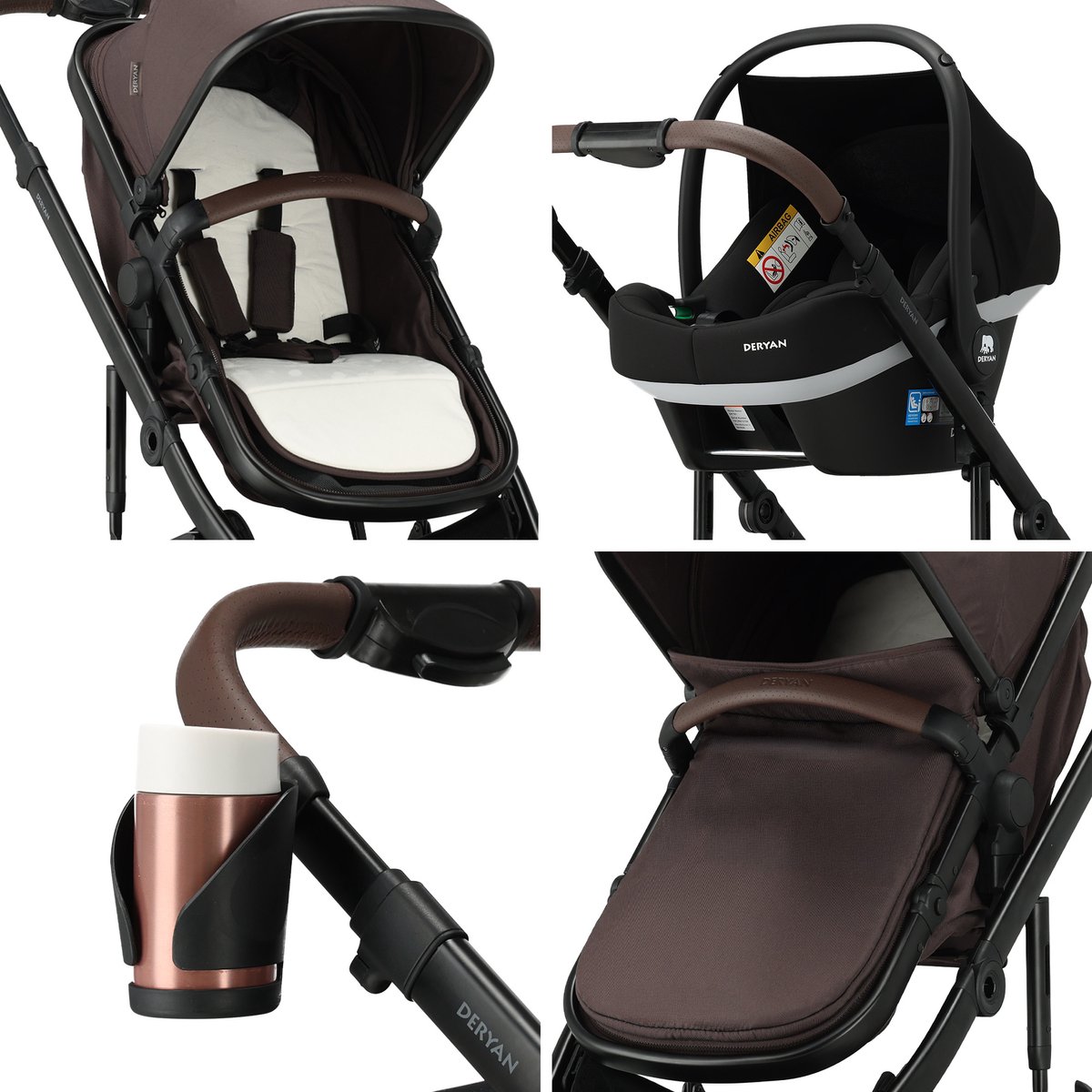 Deryan Noa Kinderwagen 3-in-1 - Alles-in-één vanaf dag één thumbnail 6