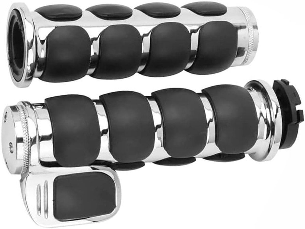 Motorfiets Handgrepen 7/8" 22mm met Dubbele Kabel voor Gasklep Controle en Comfortabele Grip