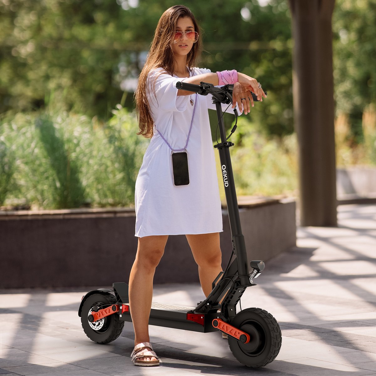 Qekud S10-S-Z Elektrische Scooter – 2x1000W Motor – 60V 18Ah Accu – 60km/h – 75km Bereik – 10" Banden – Dubbel Hydraulische Remmen – foto 5
