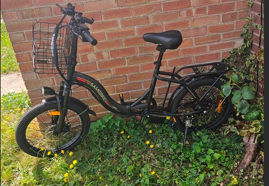 SAMEBIKE CY20 Elektrische Vouwfiets 20" - 250W Motor - 36V 13Ah Uitneembare Accu - 45–90 km Bereik - Shimano 7 Versnellingen - LED Display & Voor/achterverlichting - Opvouwbaar - Zwart — afbeelding 4