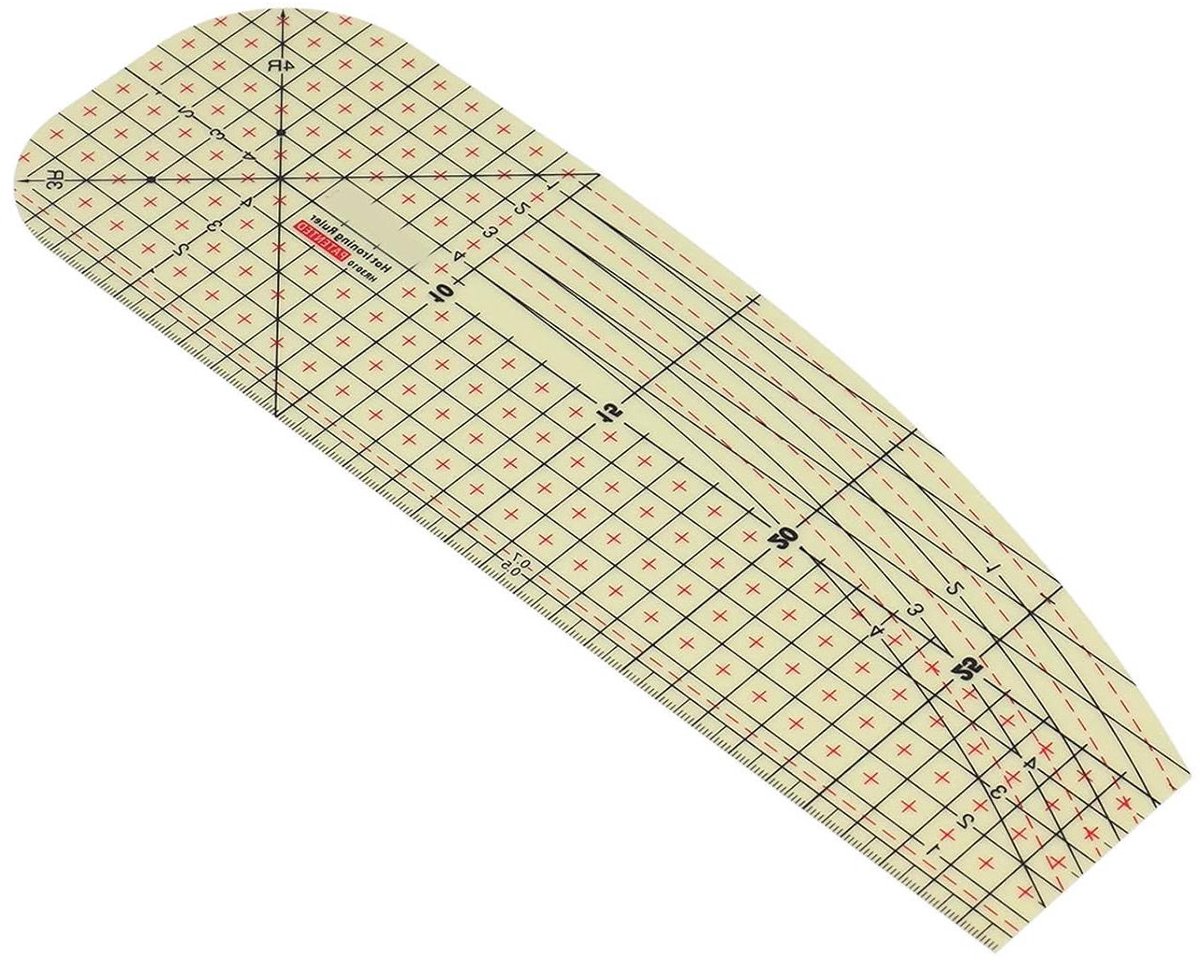Strijkliniaal voor Hoge Temperatuur - Zoomliniaal Naaigereedschap - Stoffen Op Maat Maken - Hittebestendig Plastic - N.v.t.