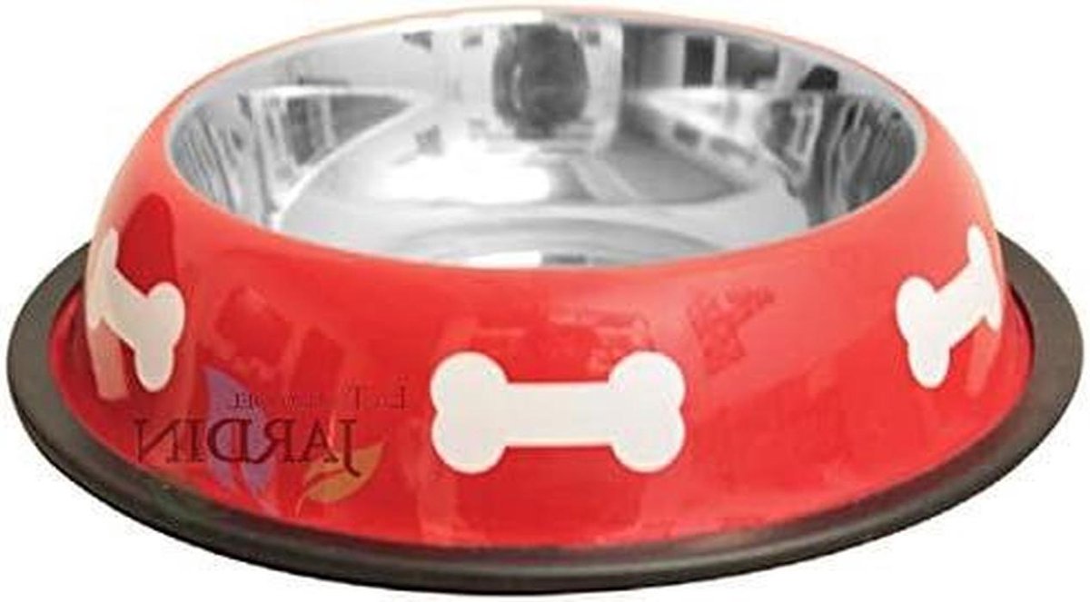 Voerstation Hond Roestvrij Staal - Voerbak Hond Drinkbak Hond - Dieren Voeden - Antibacterieel Materiaal - 1.8 Liter - Rood