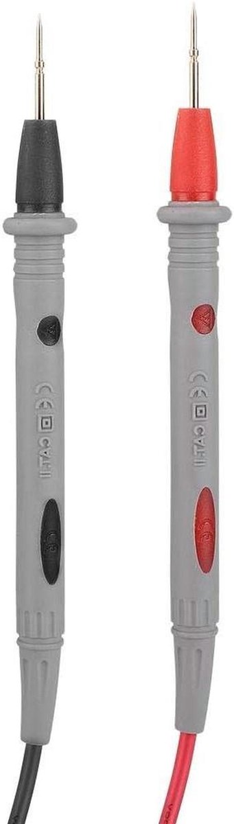 Multimeter Teststiften - Meetpennen Set - Elektrische Metingen - Naaldpunt Sonden - 90 cm - Grijs