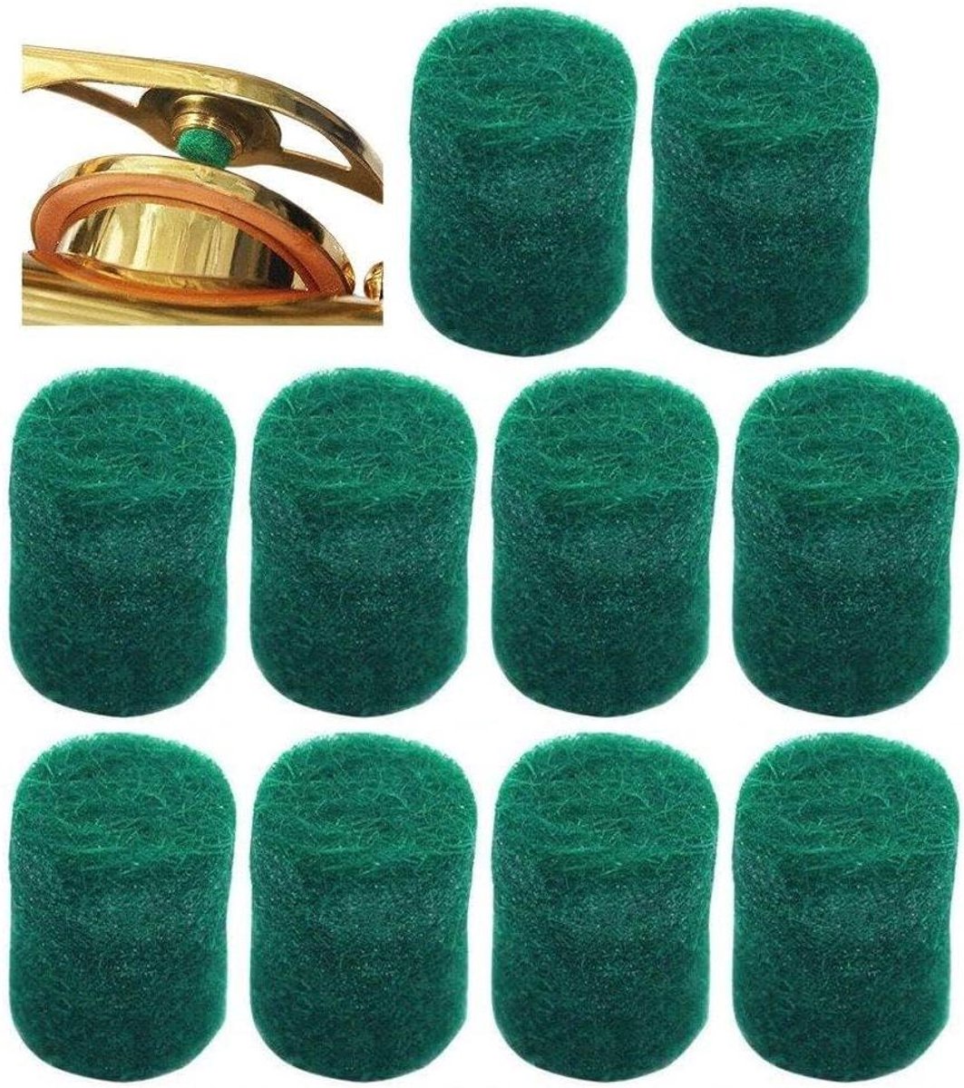 Saxofoon Vilt Pads - Sax Vilt Demper - Saxofoon Reparatie - Soepel Vilt Materiaal - 8x11MM - Groen