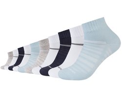 camano, Unisex sokken, camano, mesh-ventilatie, zonder compressie, ondersteuning van de voetboog, gekamd katoen, verstevigde hiel, verstevigde teen, zachte teen naden, 10-pack, kwartsokken, comfortabel, duurzaam.
