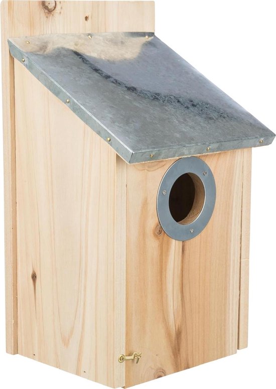 Nestkast Spreeuwen - Vogelhuisje Hout - Natuurbeleving Thuis - Spechters Bescherming - 18x31x16 cm - Natuurlijk