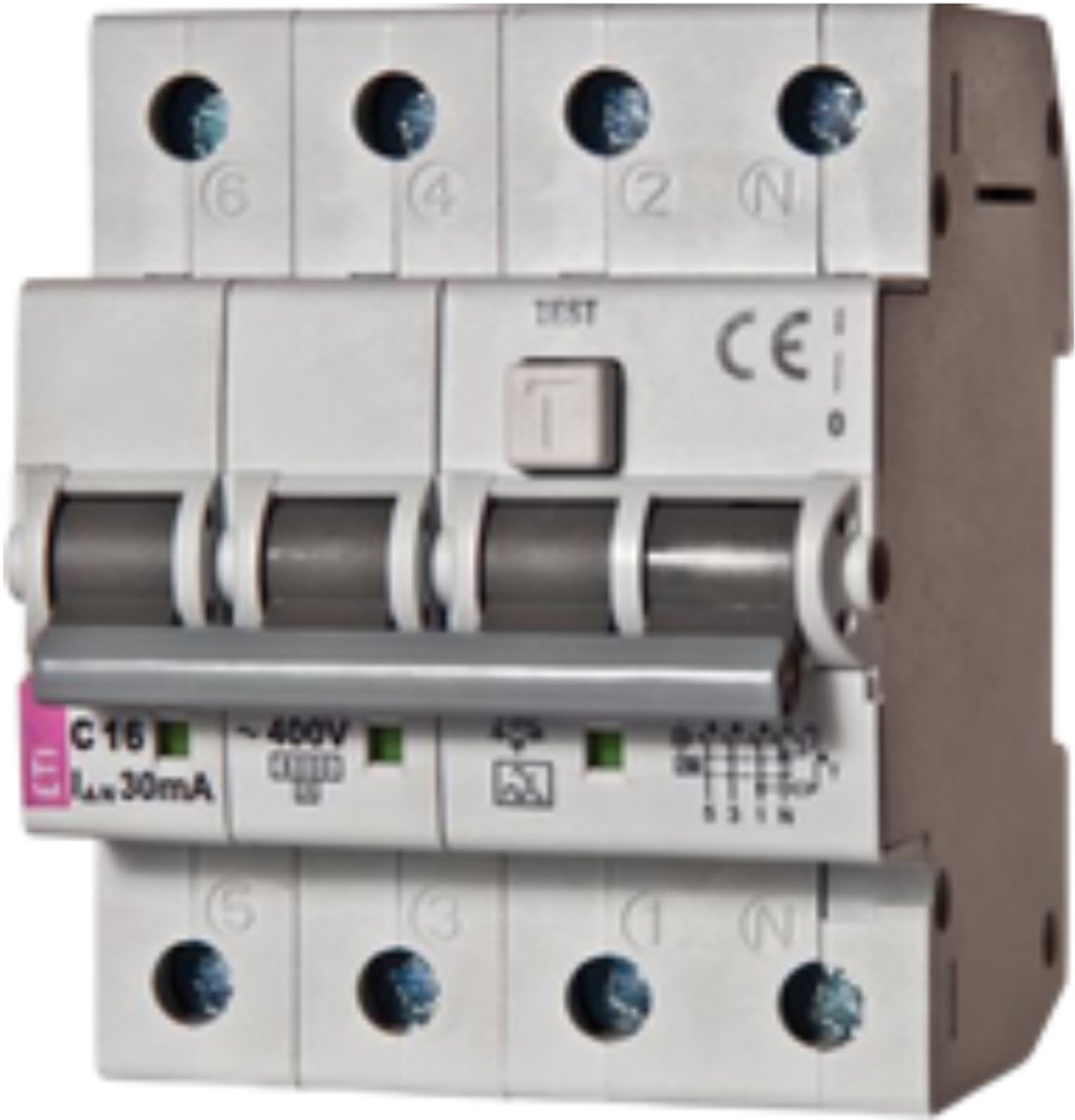 ETI 431000152 ETI AARDLEKAUT.3P N B10A 30mA